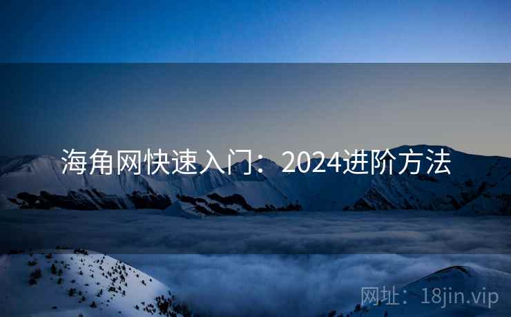 海角网快速入门：2024进阶方法  第1张