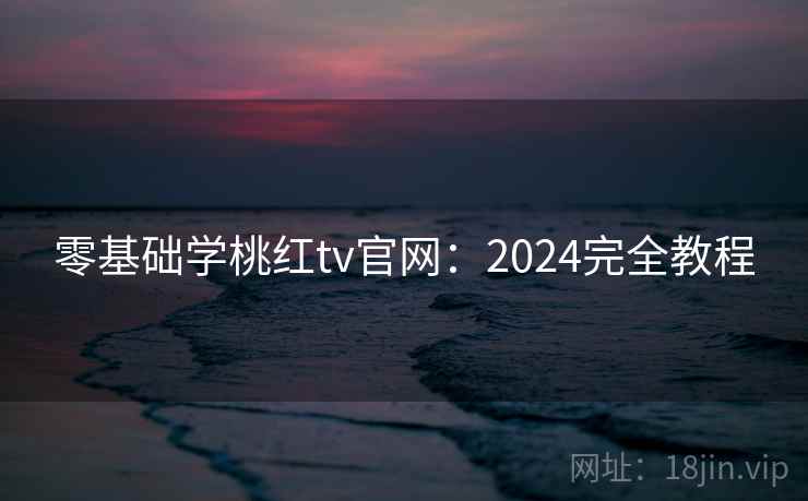 零基础学桃红tv官网:2024完全教程 第2张 零基础学桃红tv官网:2024完全教程 第2张