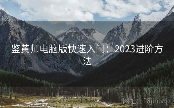 鉴黄师电脑版快速入门：2023进阶方法  第1张