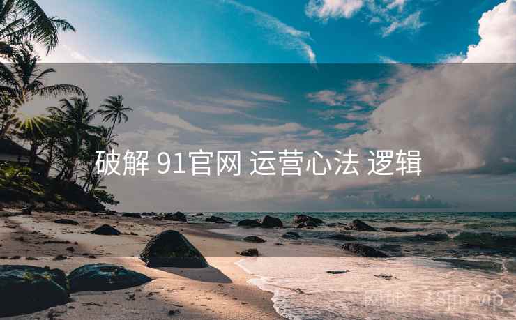 破解 91官网 运营心法 逻辑 第1张 破解 91官网 运营心法 逻辑 第1张